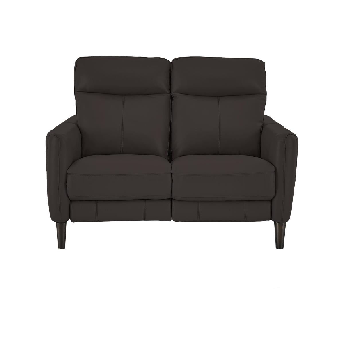 Compact Collection Petit 2 Seater Leather Sofa - Brown- World of Leather – image 1