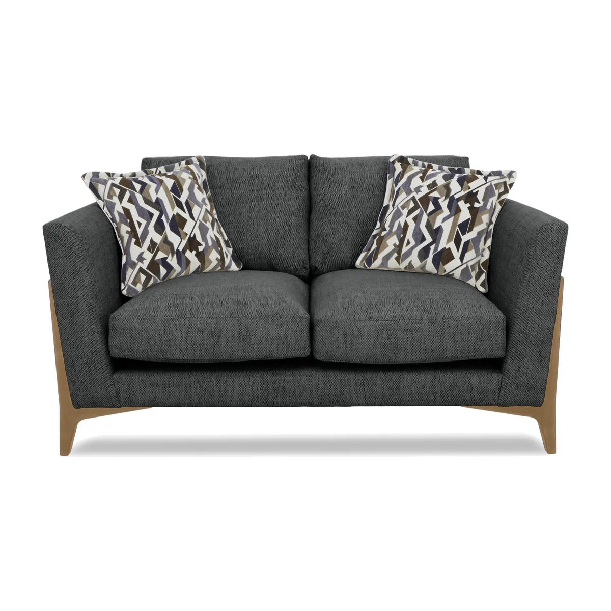Iris 2 Seater Fabric Sofa - Elara Charcoal Mo Ft – image 1