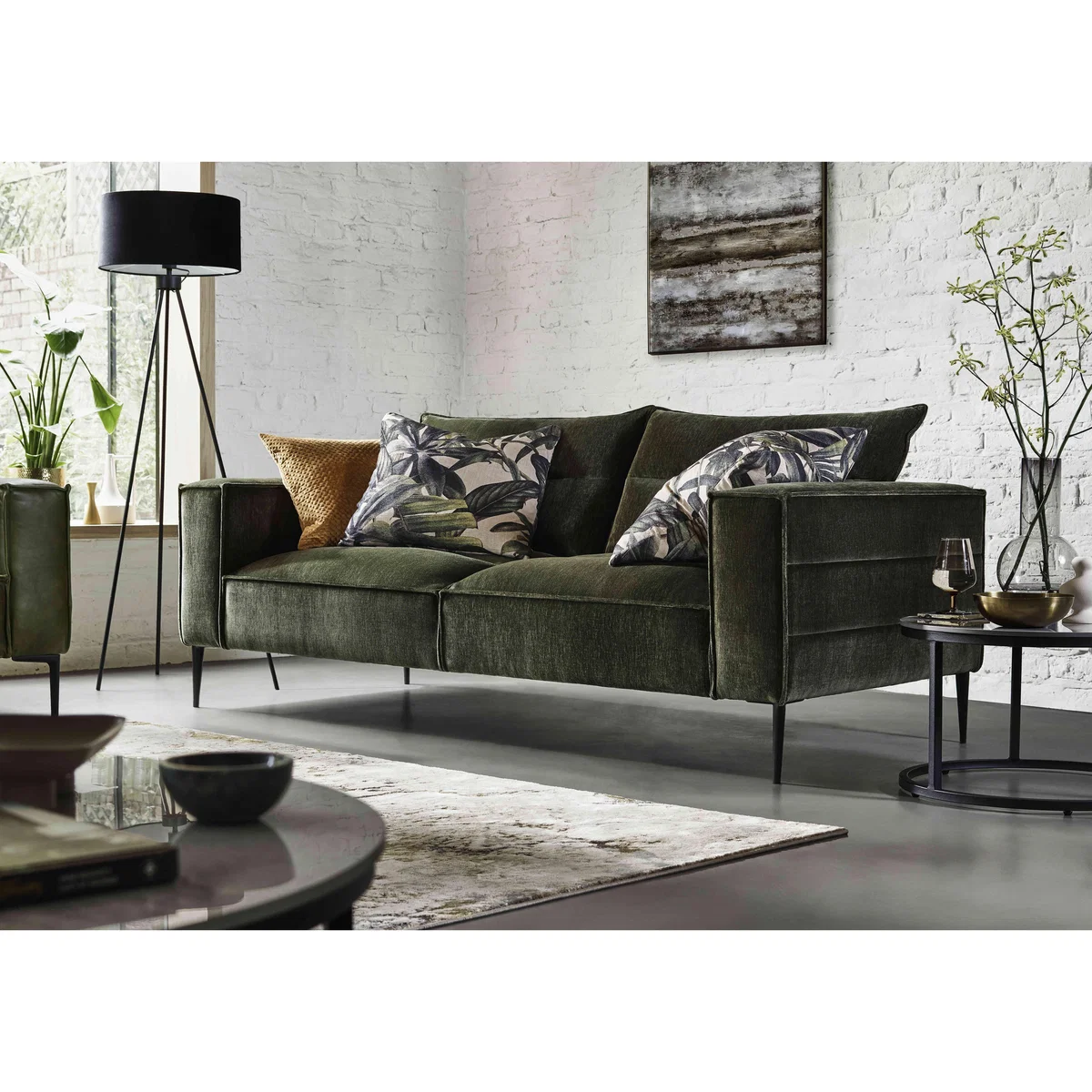 Alexander and James - Boutique Jade Fabric 2 Seater Sofa - Berlin Prussian – image 2