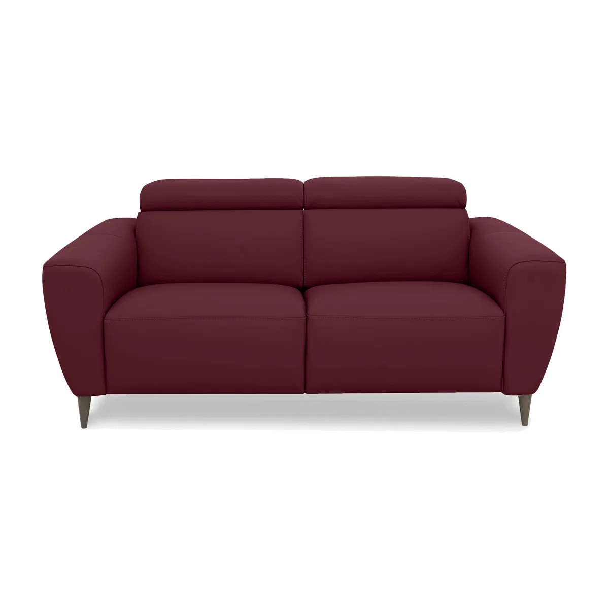 Nicoletti Italia - Milano 2 Seater Leather Power Recliner Sofa - Dali Bordeaux – image 1