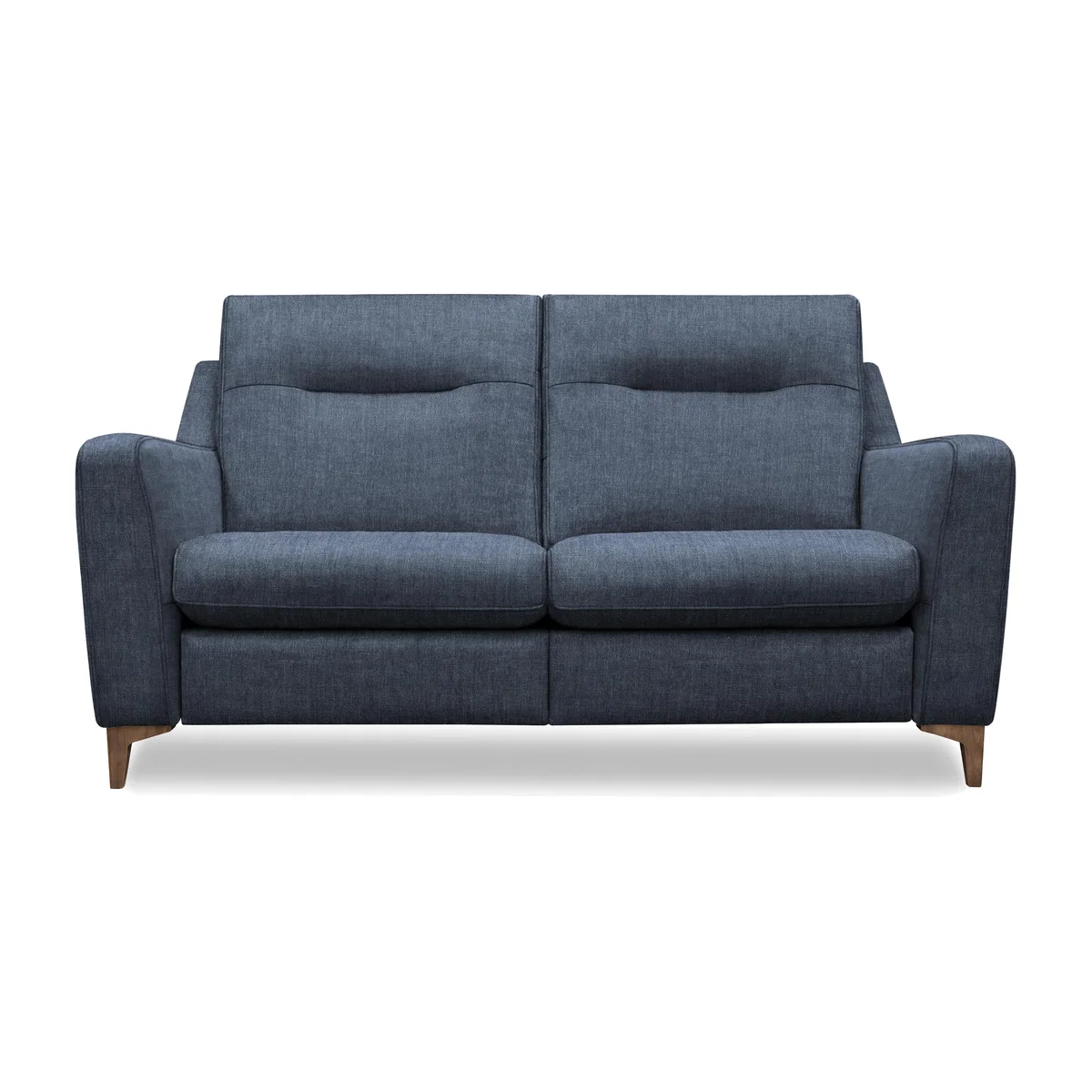 G Plan - Arlo 2 Seater Fabric Power Recliner Sofa - Manhattan Ink with Walnut Feet – image 1