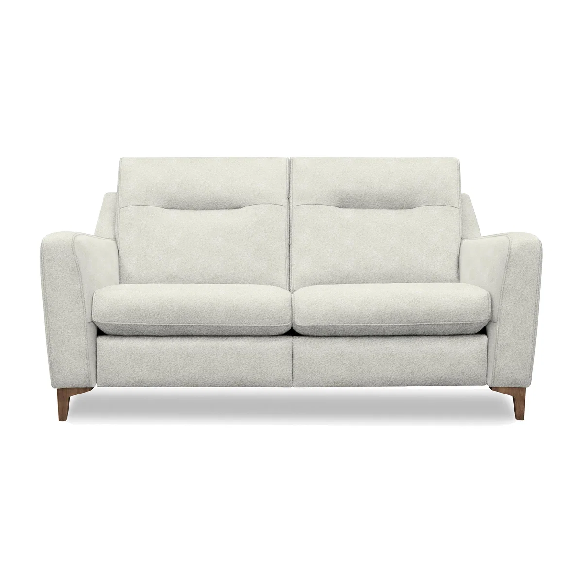 G Plan - Arlo 2 Seater Fabric Power Recliner Sofa - Platinum with Walnut Feet – image 1