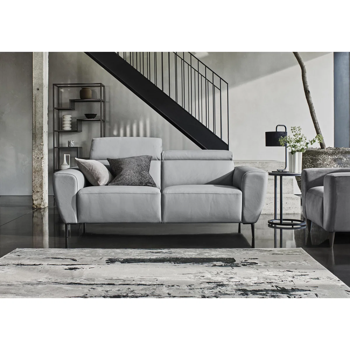 Nicoletti Italia - Milano 2 Seater Leather Power Recliner Sofa - Dali Tortora – image 3