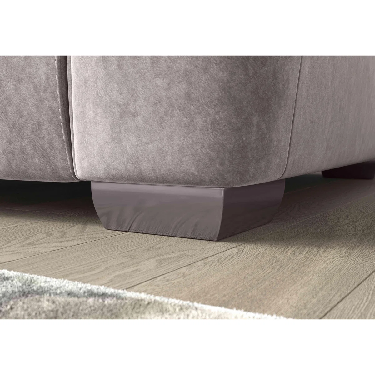 Xavier 2 Seater Fabric Sofa - R23 Silver Grey – image 3