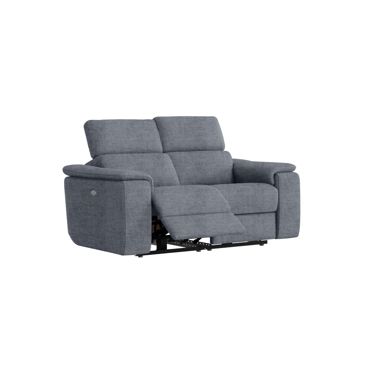 Nicoletti Italia - Davide 2 Seater Fabric Power Recliner Sofa - Selma Rosso – image 2
