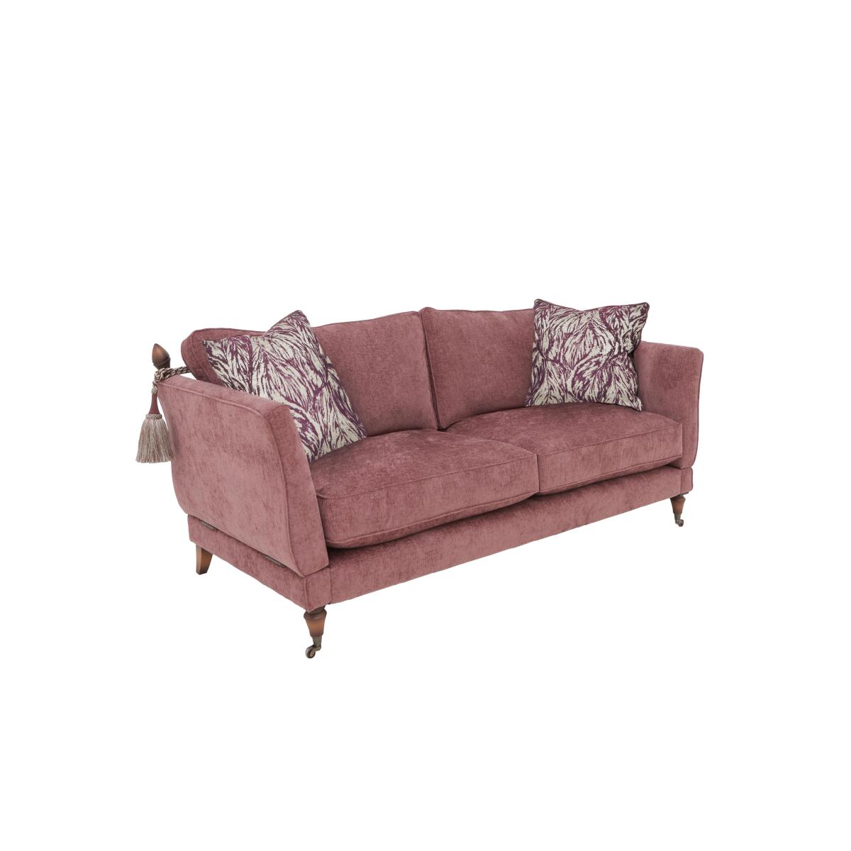Boutique Chatterley 2 Seater Sofa with Knole Arms - Bolero Midnight with Ebony Castor – image 4