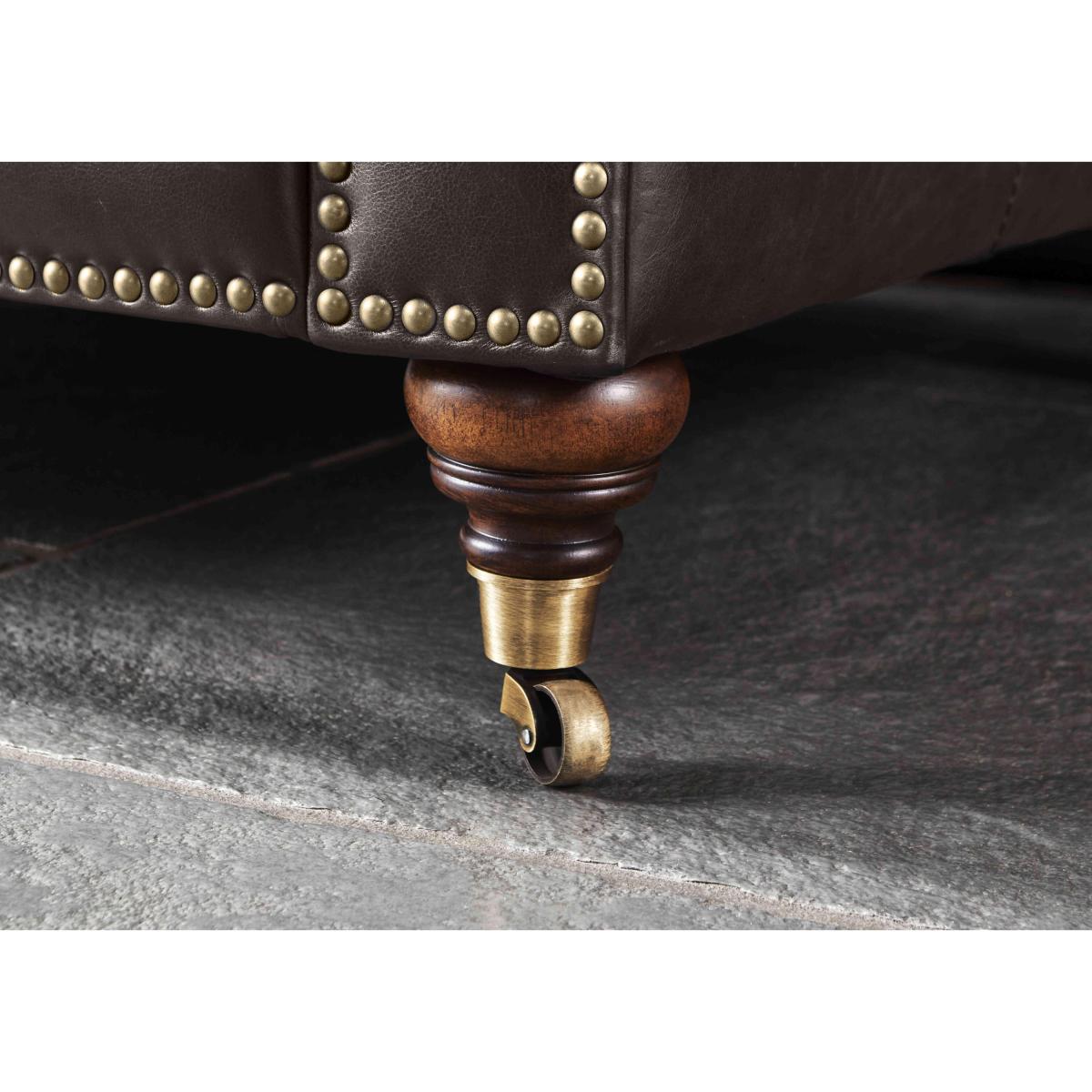 At The Helm - Walter 2 Seater Leather Chesterfield Sofa – image 5