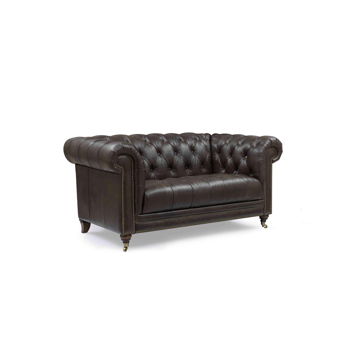 At The Helm - Walter 2 Seater Leather Chesterfield Sofa – image 6