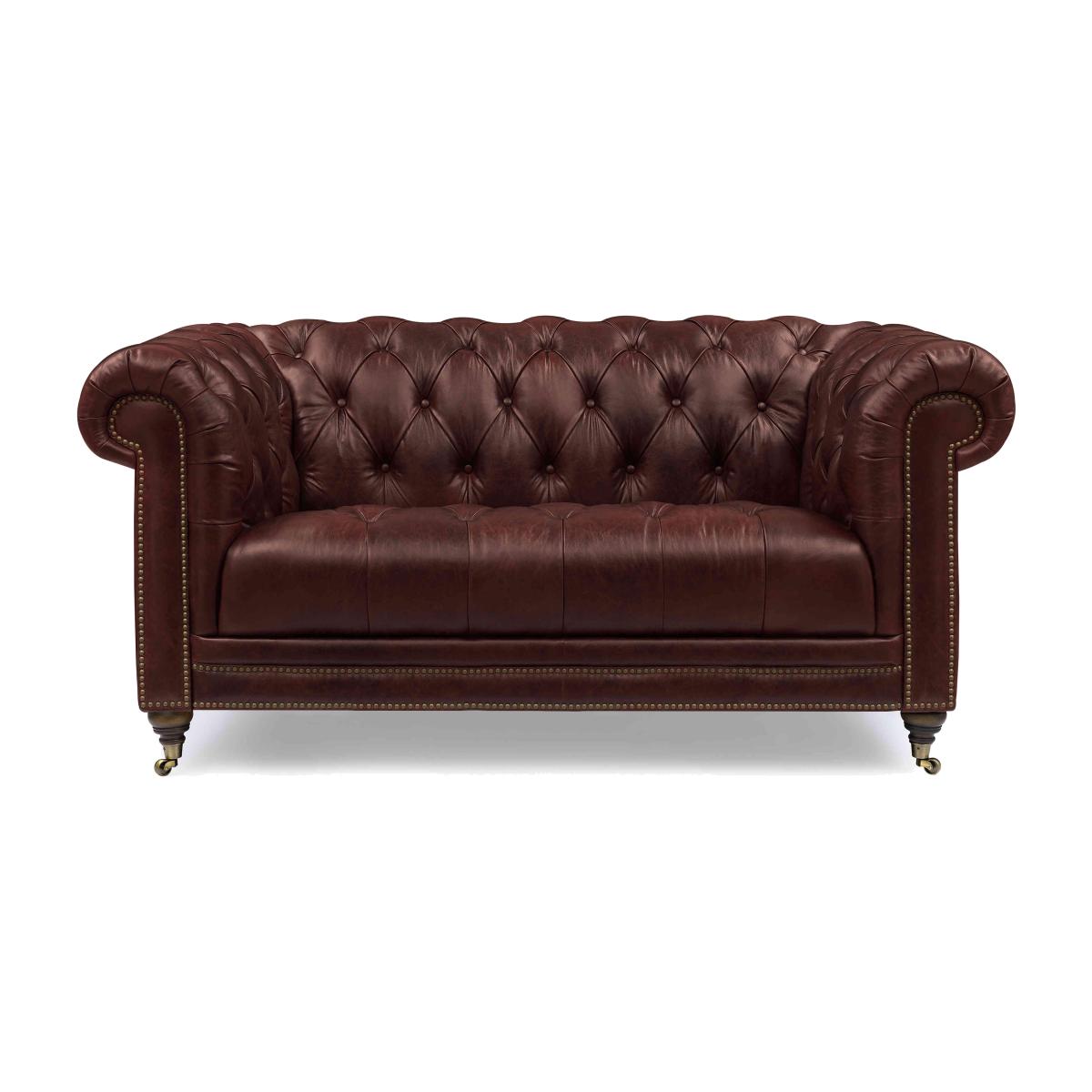 At The Helm - Walter 2 Seater Leather Chesterfield Sofa – image 1