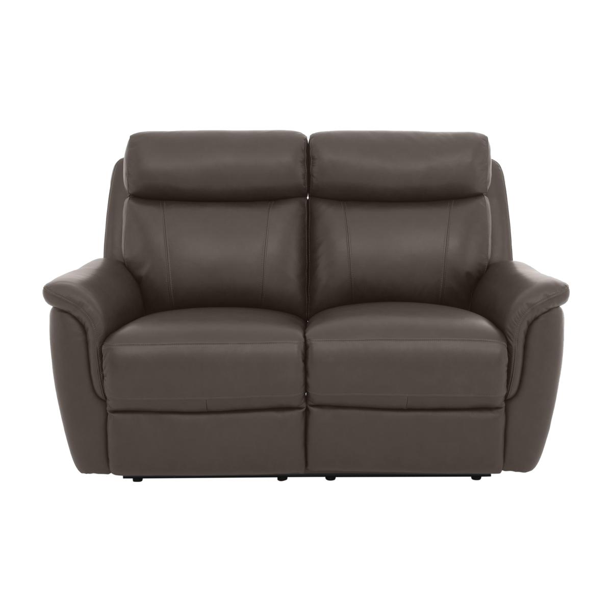 Orlando 2 Seater Leather Sofa - Grey – image 1