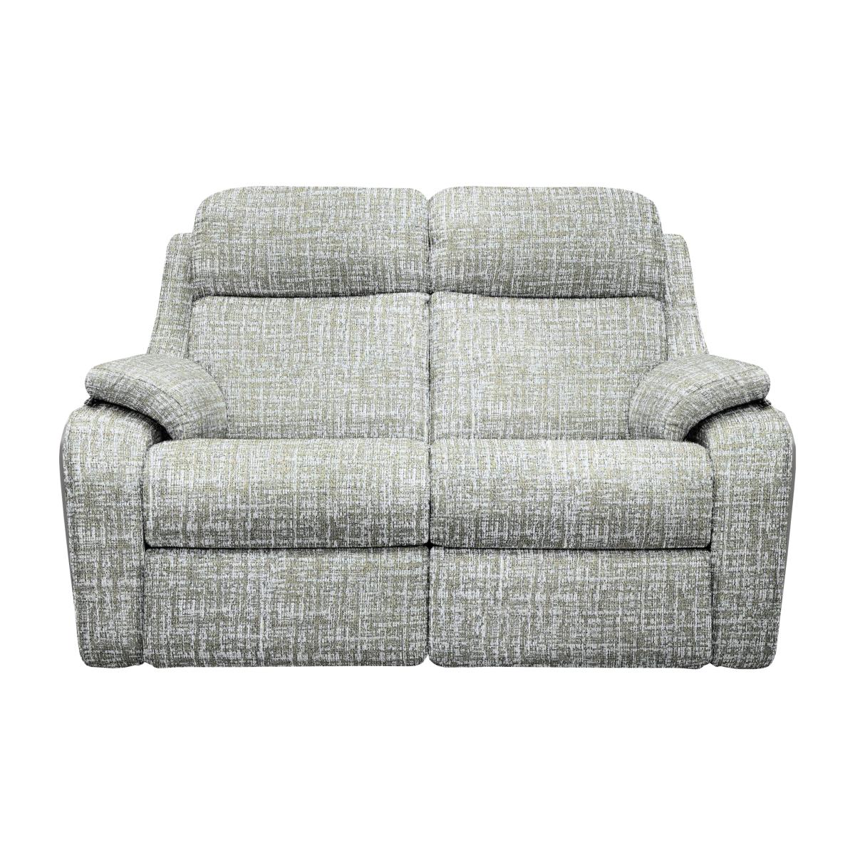 G Plan - Kingsbury 2 Seater Fabric Power Battery Recliner Sofa with Headrests - Shore Oatmeal