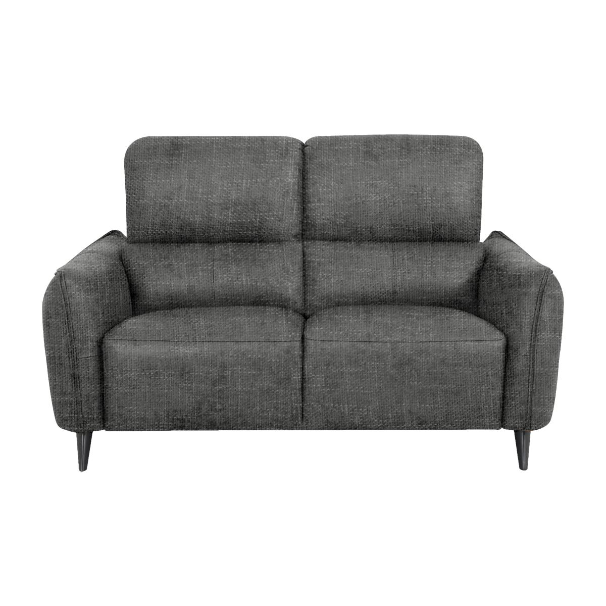 Domicil - Maddox 2 Seater Fabric Power Recliner Sofa - Gunmetal – image 1