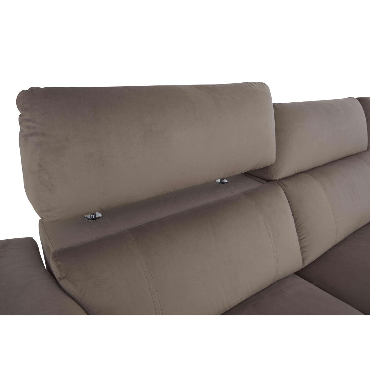 Moet 2 Seater Fabric Power Recliner Sofa with Telescopic Headrests – image 3