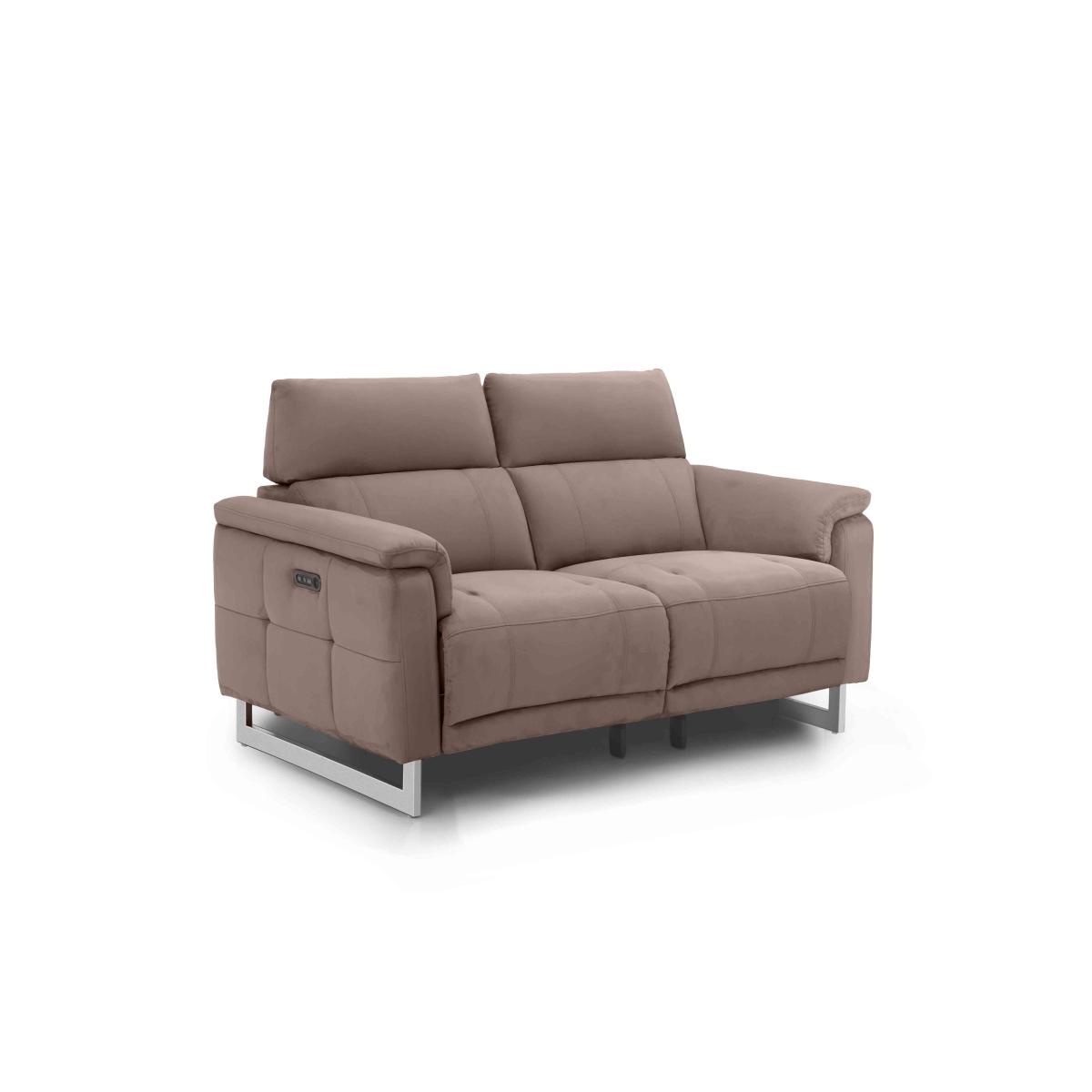 Moet 2 Seater Fabric Power Recliner Sofa with Telescopic Headrests – image 7