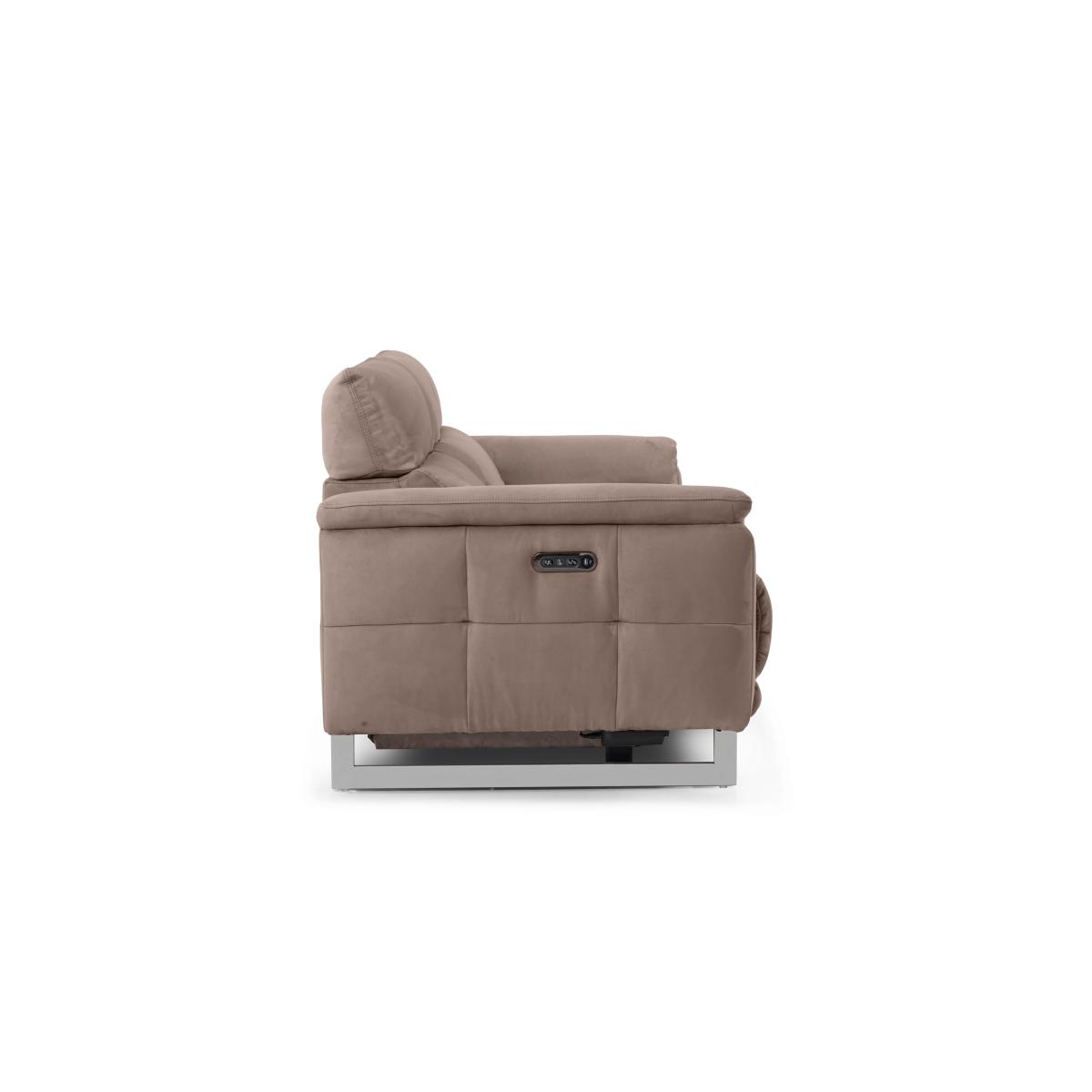Moet 2 Seater Fabric Power Recliner Sofa with Telescopic Headrests – image 9