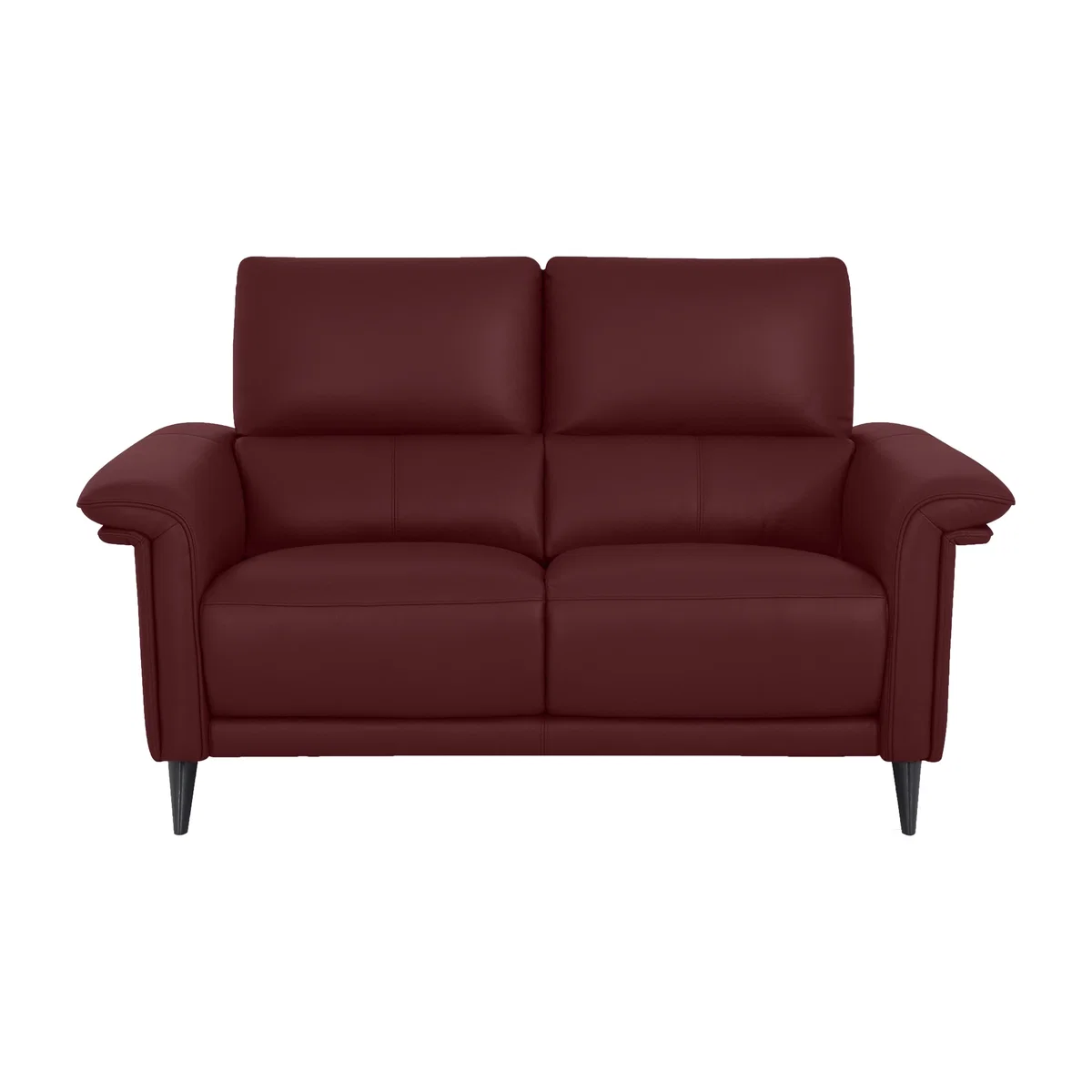 Domicil - Huxley 2 Seater Leather Sofa - Burgundy – image 1
