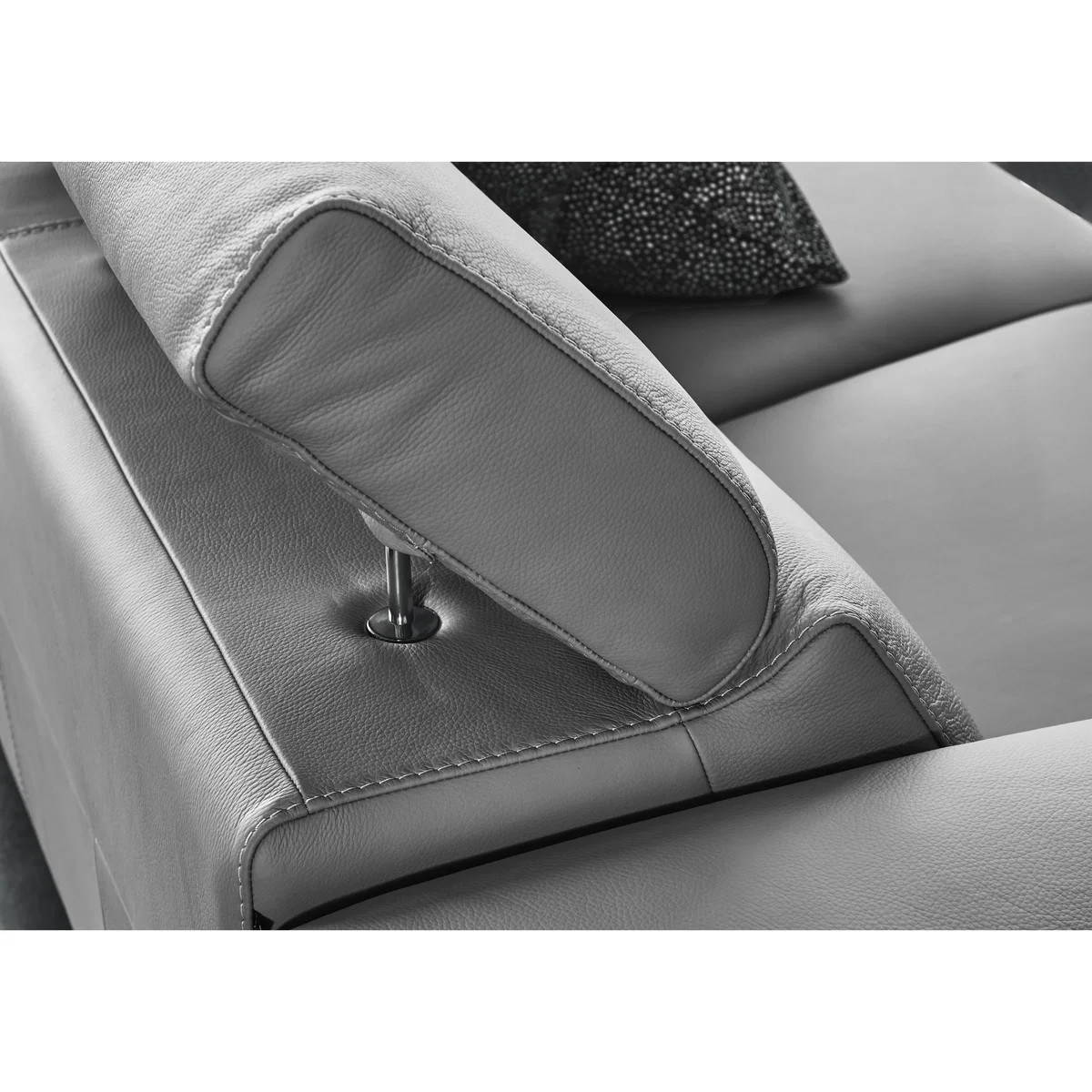 Nicoletti Italia - Milano 2 Seater Leather Sofa - Torello Iron – image 5