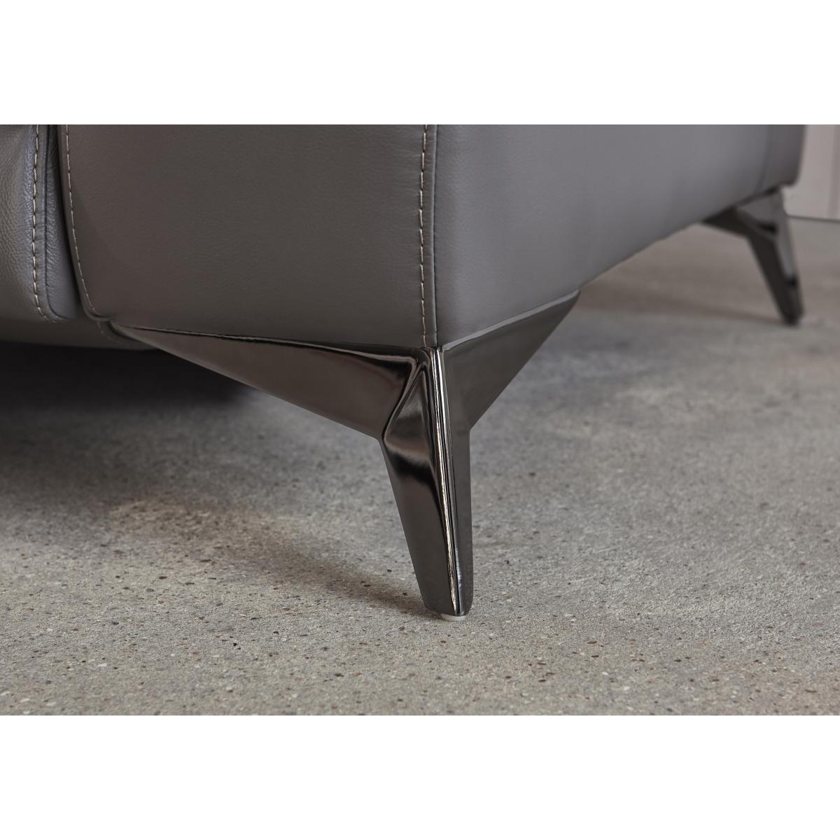 Missouri 2 Seater Leather Recliner Sofa with Power Headrest - Cream- World of Leather – image 5