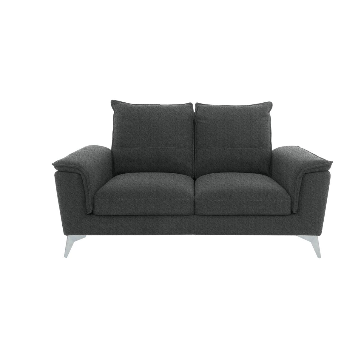 Monaco 2 Seater Fabric Sofa - Grey – image 1