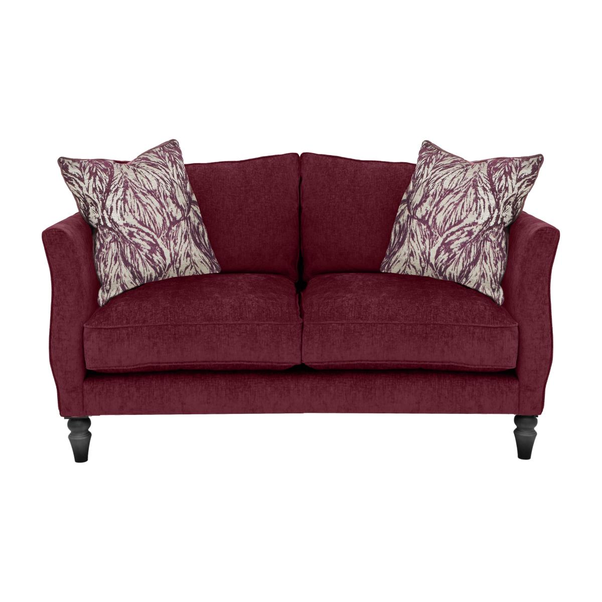 Boutique Chatterley 2 Seater Sofa - Bolero Boysenberry with Ebony Feet – image 1