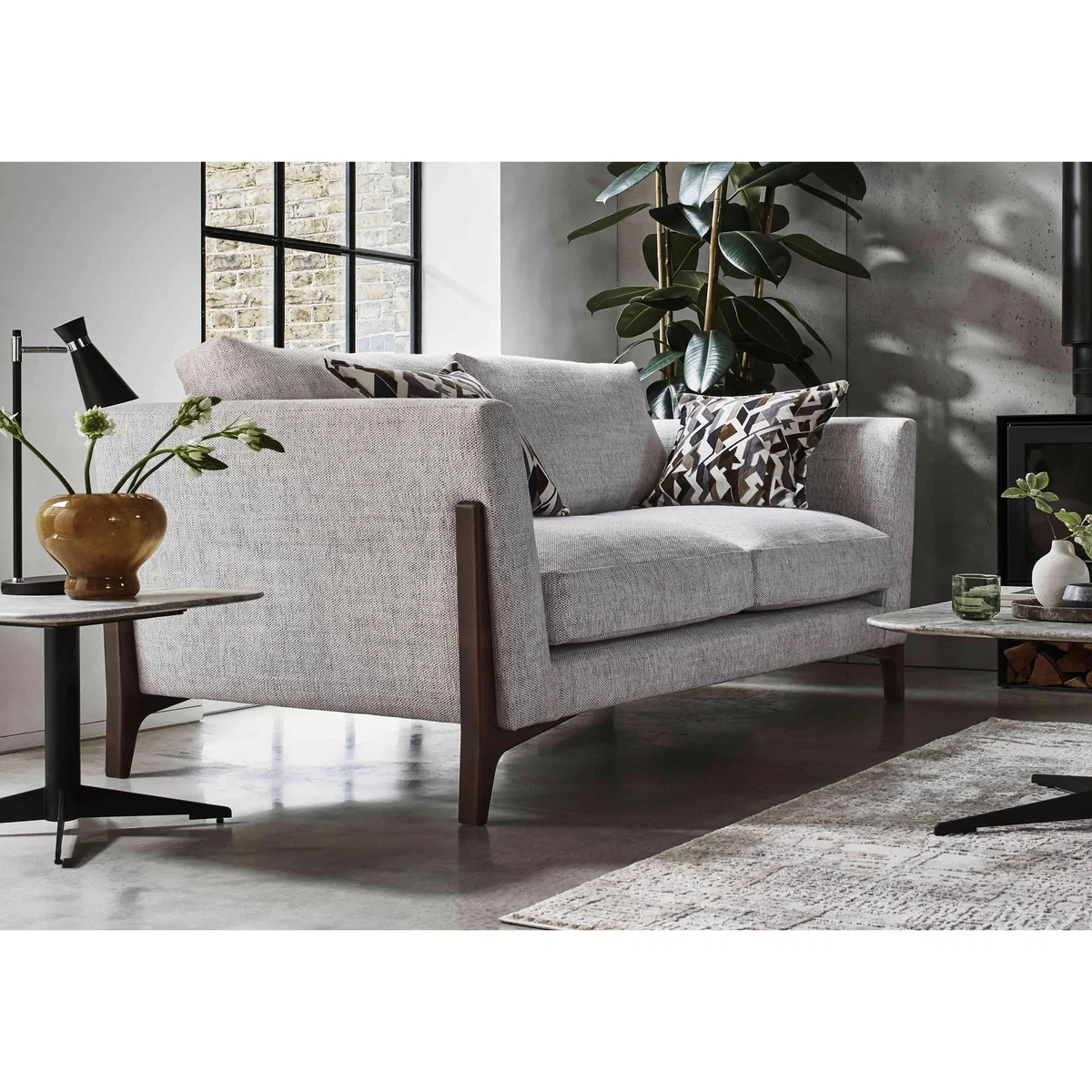 Iris 2 Seater Fabric Sofa - Elara Forest Wa Ft – image 2