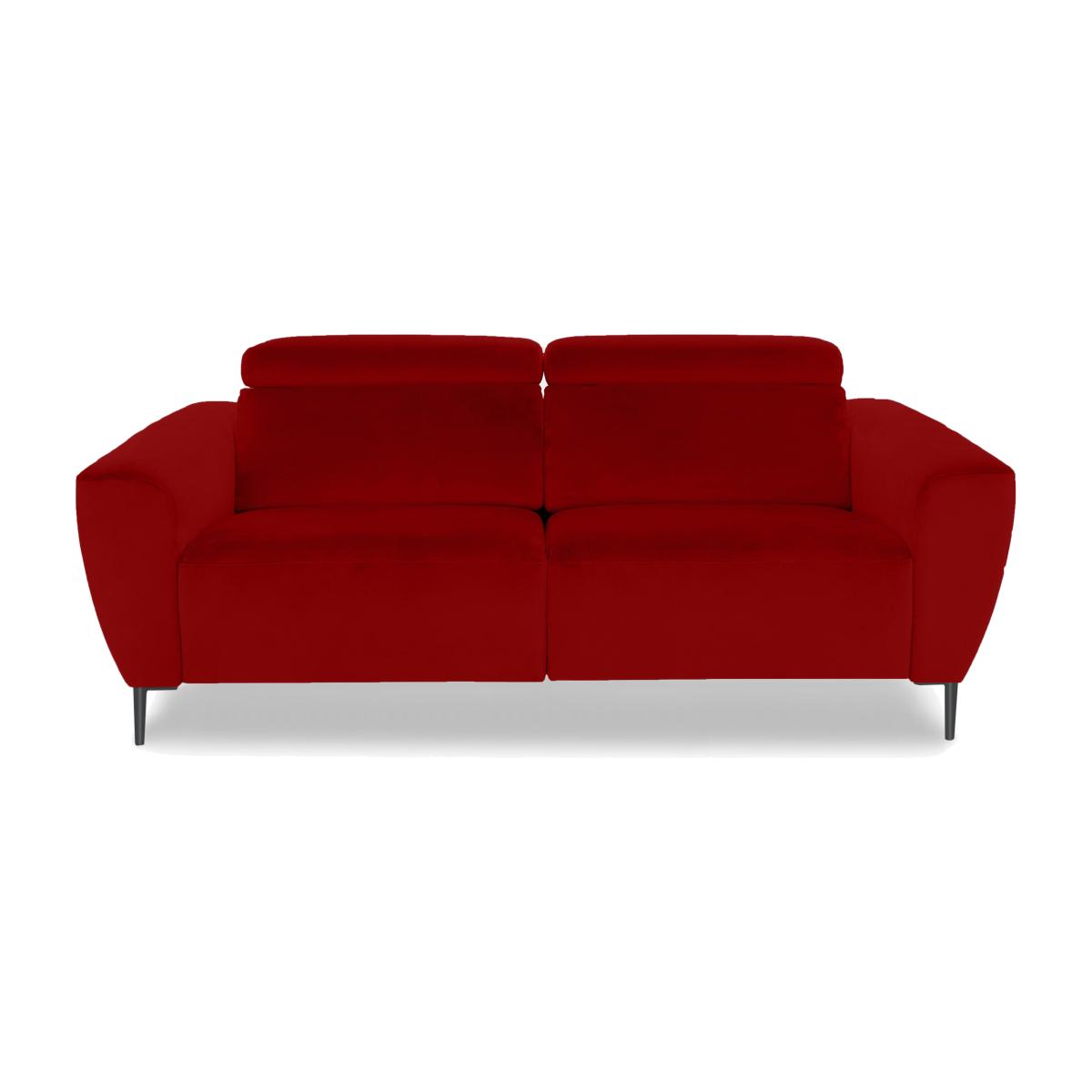 Nicoletti Italia - Milano 2.5 Seater Fabric Power Recliner Sofa - Selma Rosso – image 1