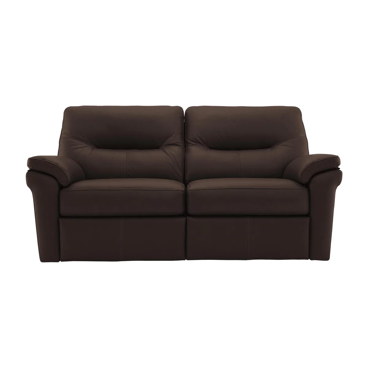 G Plan - Seattle 2.5 Seater Leather Manual Recliner Sofa - Brown – image 1