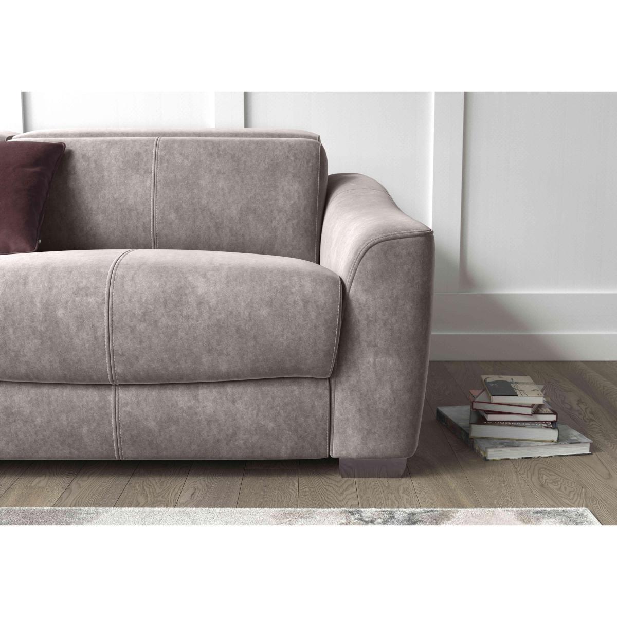 Xavier 2 Seater Fabric Sofa with Power Recliner - Oyster – image 2