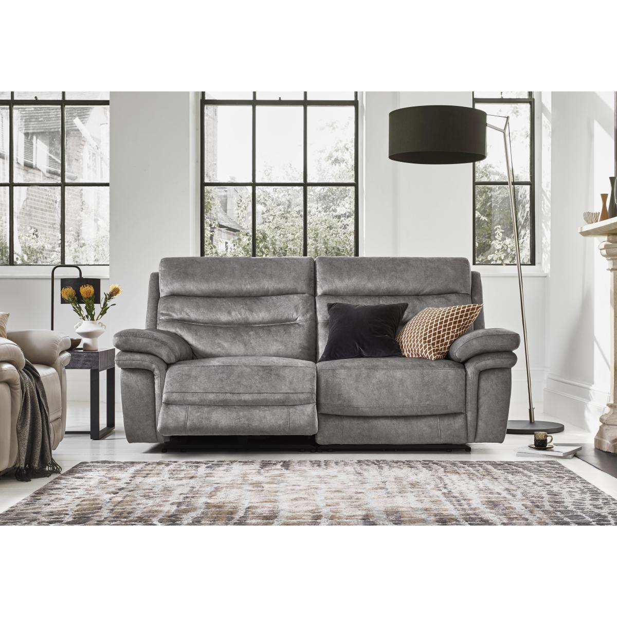Berlin 2 Seater Fabric Sofa - Rosy Dark Grey – image 3