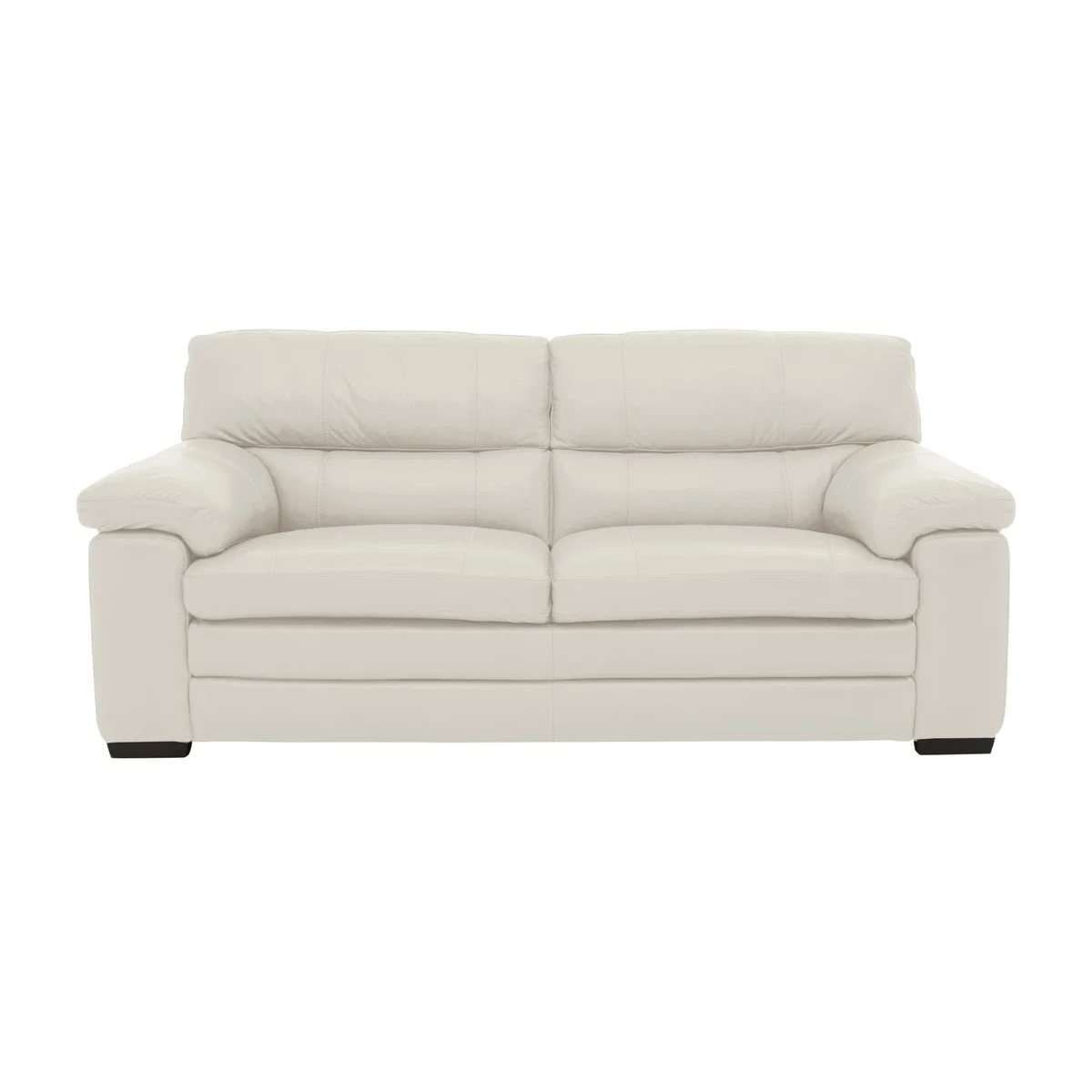 Cozee Leather 2.5 Seater Sofa - White- World of Leather – image 1