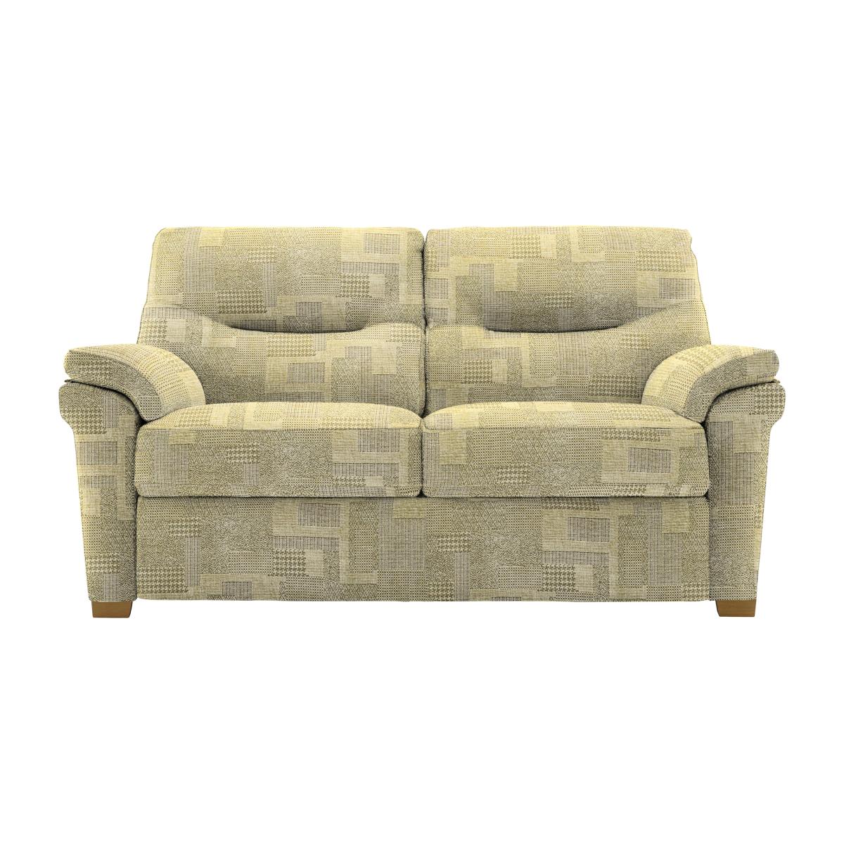 G Plan - Seattle 2 Seater Fabric Sofa with Wooden Feet - Lydia Multi Coloured – image 1