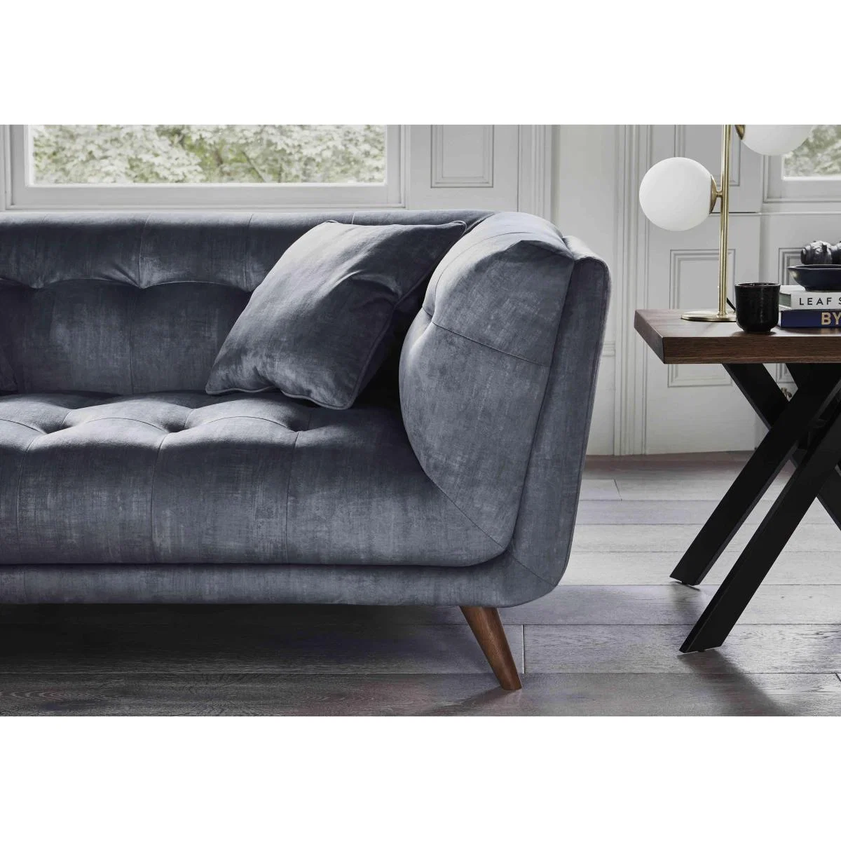Rene 2 Seater Fabric Sofa - Heritage Airforce – image 3