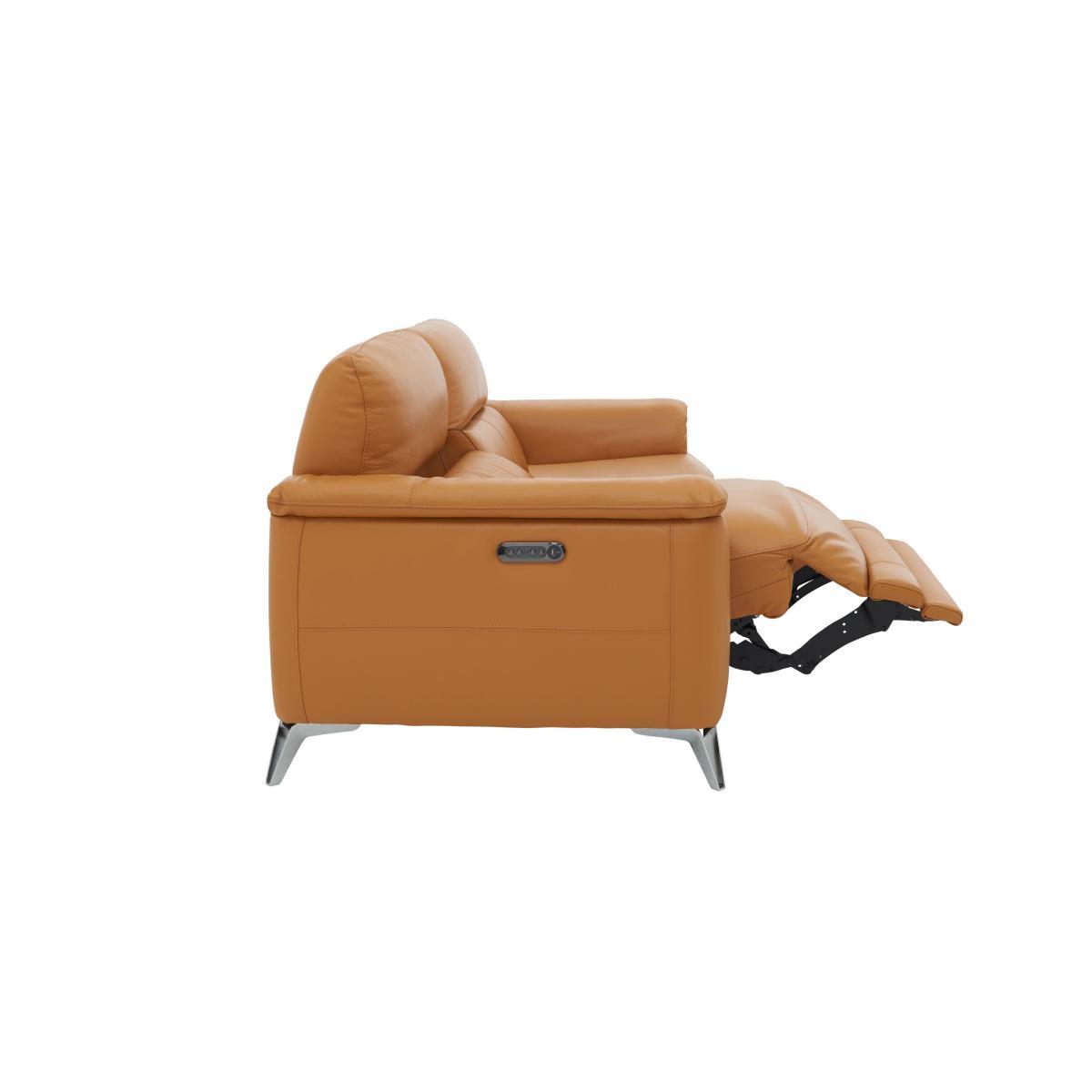 Odyssey 2 Seater Leather Recliner Sofa with Power Headrests - Blue- World of Leather – image 7