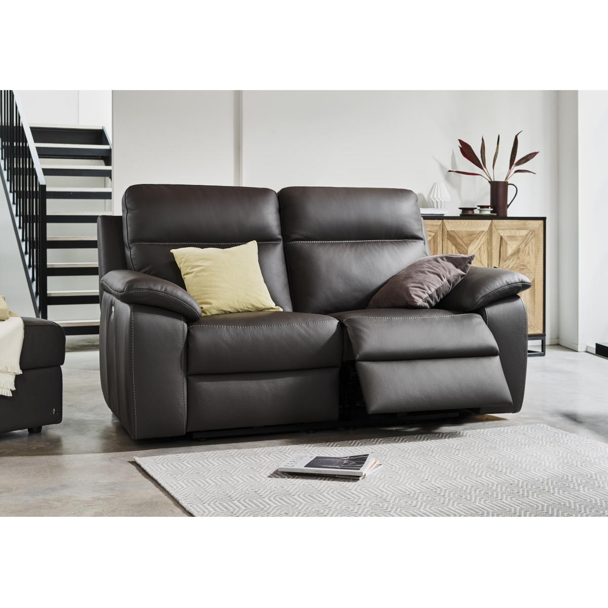 Nicoletti Italia - Pepino 2 Seater Leather Sofa - Torello Taupe – image 2