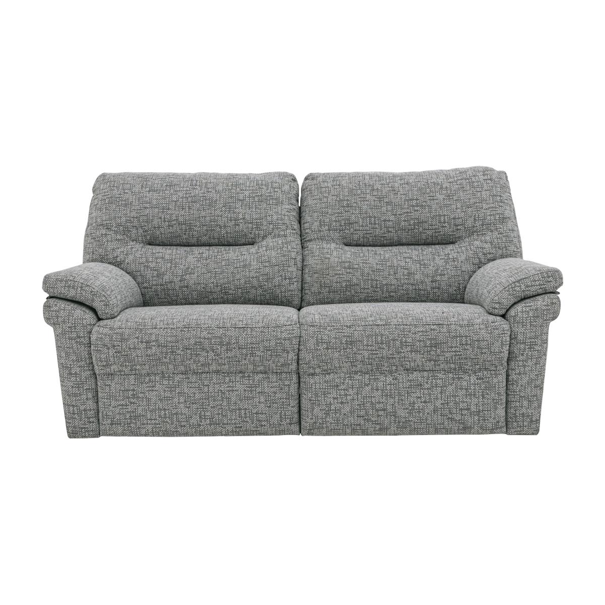 G Plan - Seattle 2.5 Seater Fabric Manual Recliner Sofa - Remco Light Grey – image 1