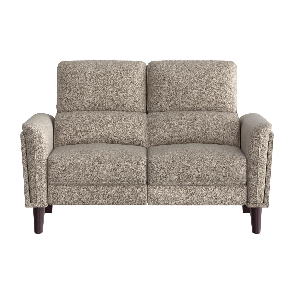 Compact Collection Klein 2 Seater Fabric Power Recliner Sofa with Telescopic Headrests - Biscuit – image 1