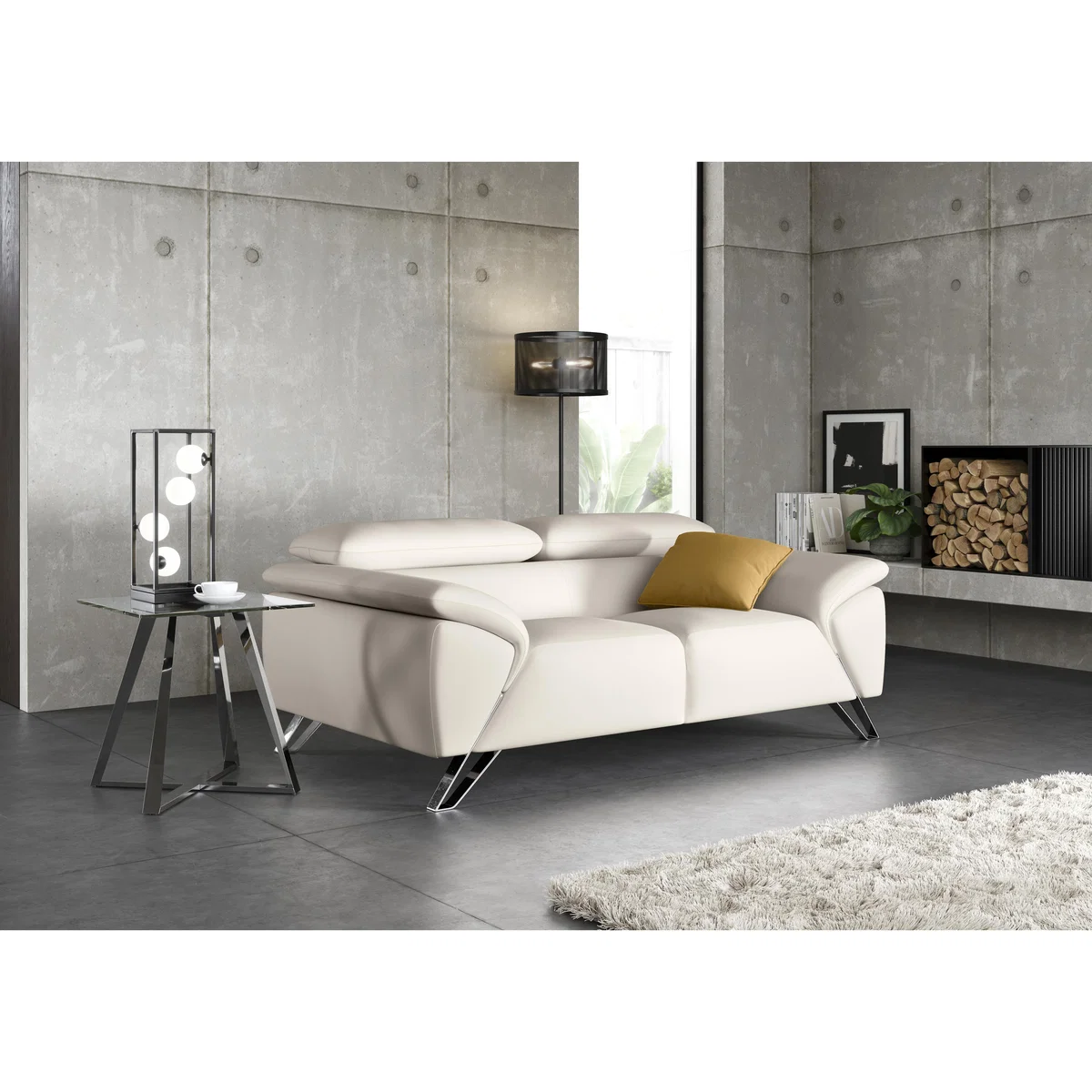Nicoletti - Tesla 2 Seater Leather Sofa - Brown – image 2