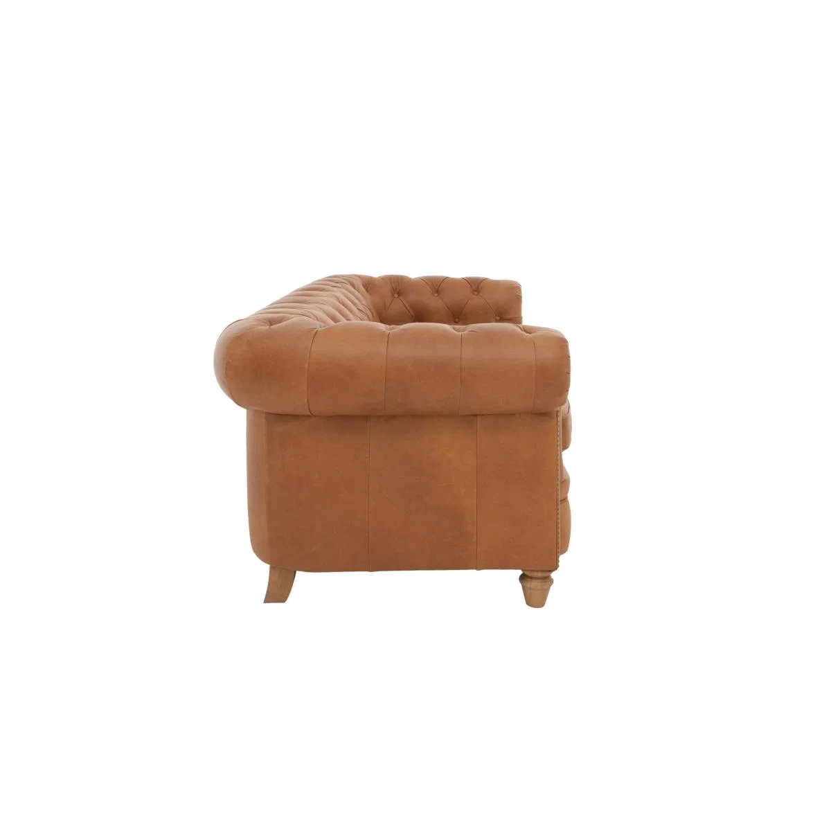 Alexander and James - Chesterfield Collection Ralph 2 Seater Leather Sofa - Original with Studs - Dark Feet – image 8