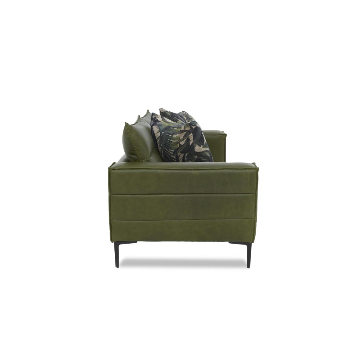 Alexander and James - Boutique Jade Leather 2 Seater Sofa - Kodak Palm – image 3