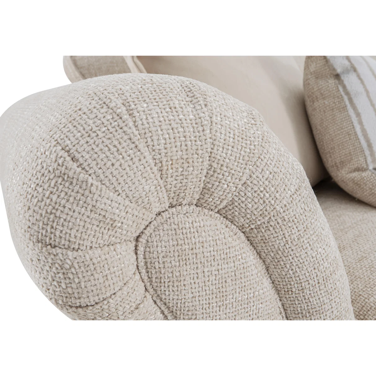 Oyster Bay 2 Seater Fabric Classic Back Sofa - Grey – image 2