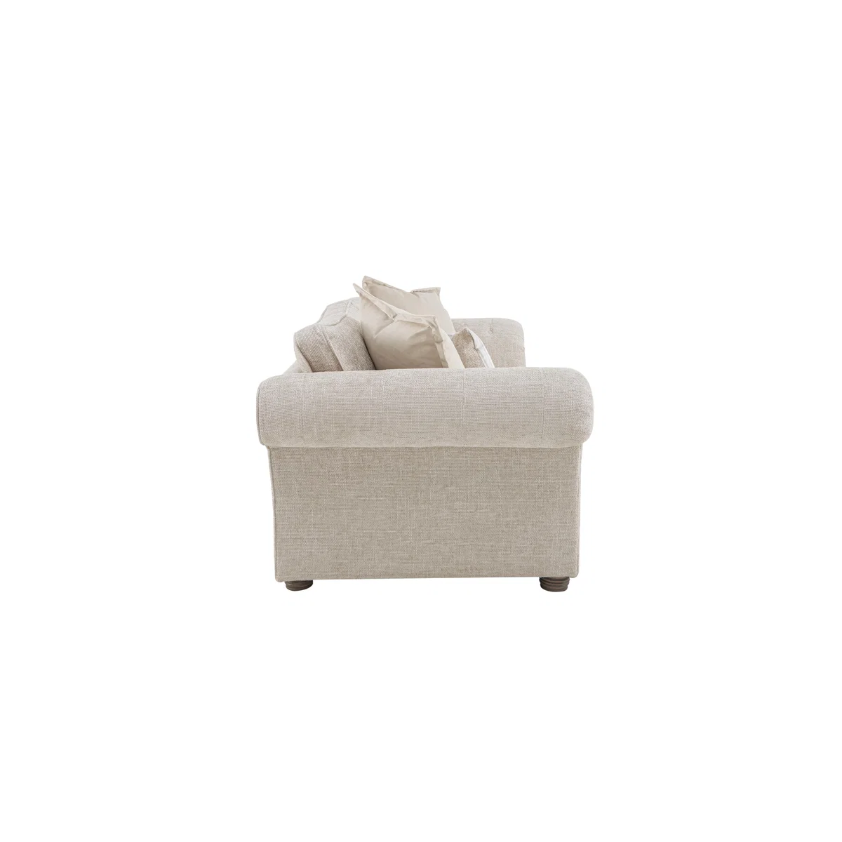 Oyster Bay 2 Seater Fabric Classic Back Sofa - Grey – image 5