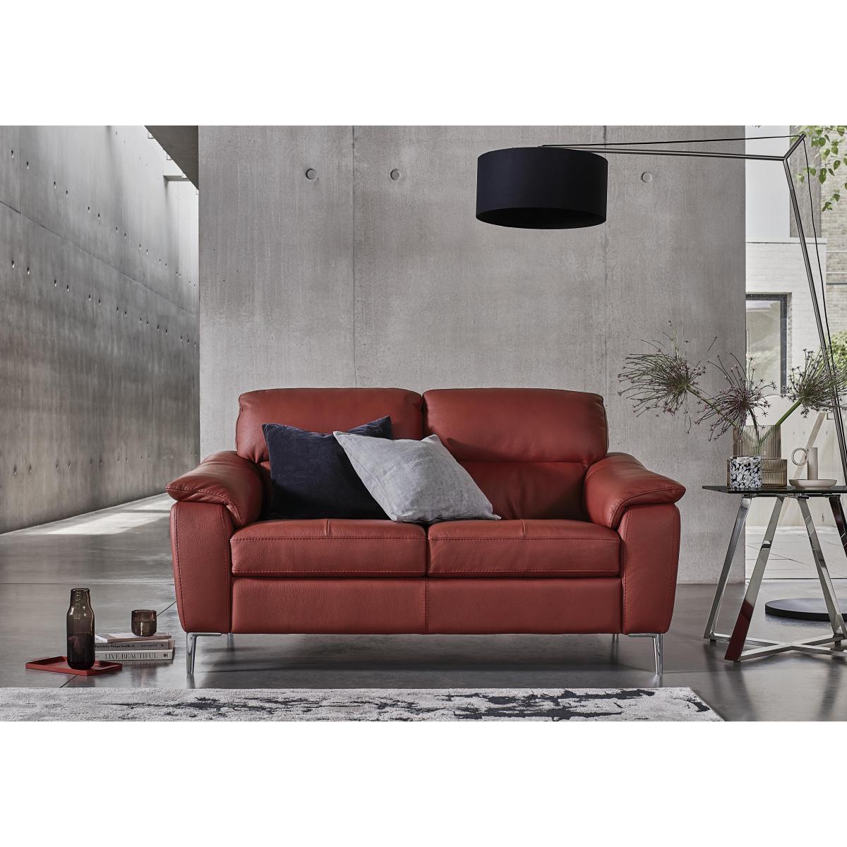 Nicoletti - Maldini 2 Seater Leather Sofa - Black – image 2