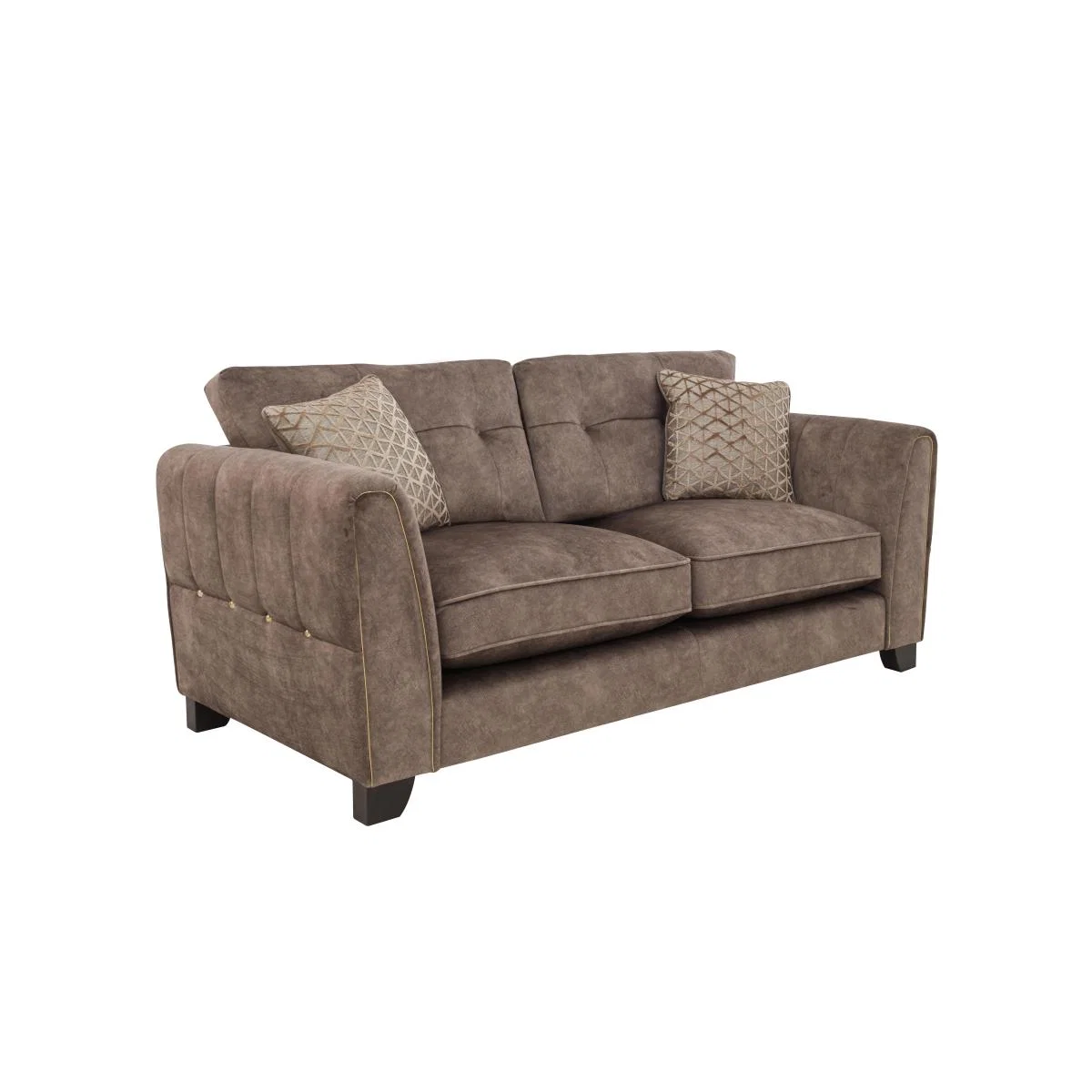 Ariana 2 Seater Fabric Classic Back Sofa - Dapple Chocolate – image 6