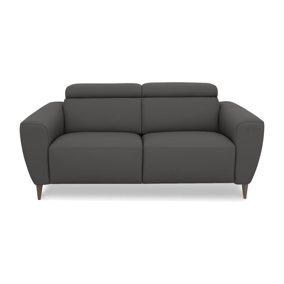 Nicoletti Italia - Milano 2 Seater Leather Sofa - Botero Grigio – image 1