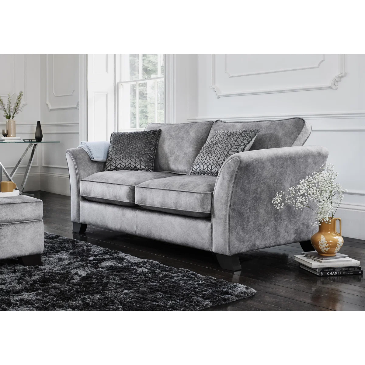 Amora 2 Seater Fabric Classic Back Sofa – image 2