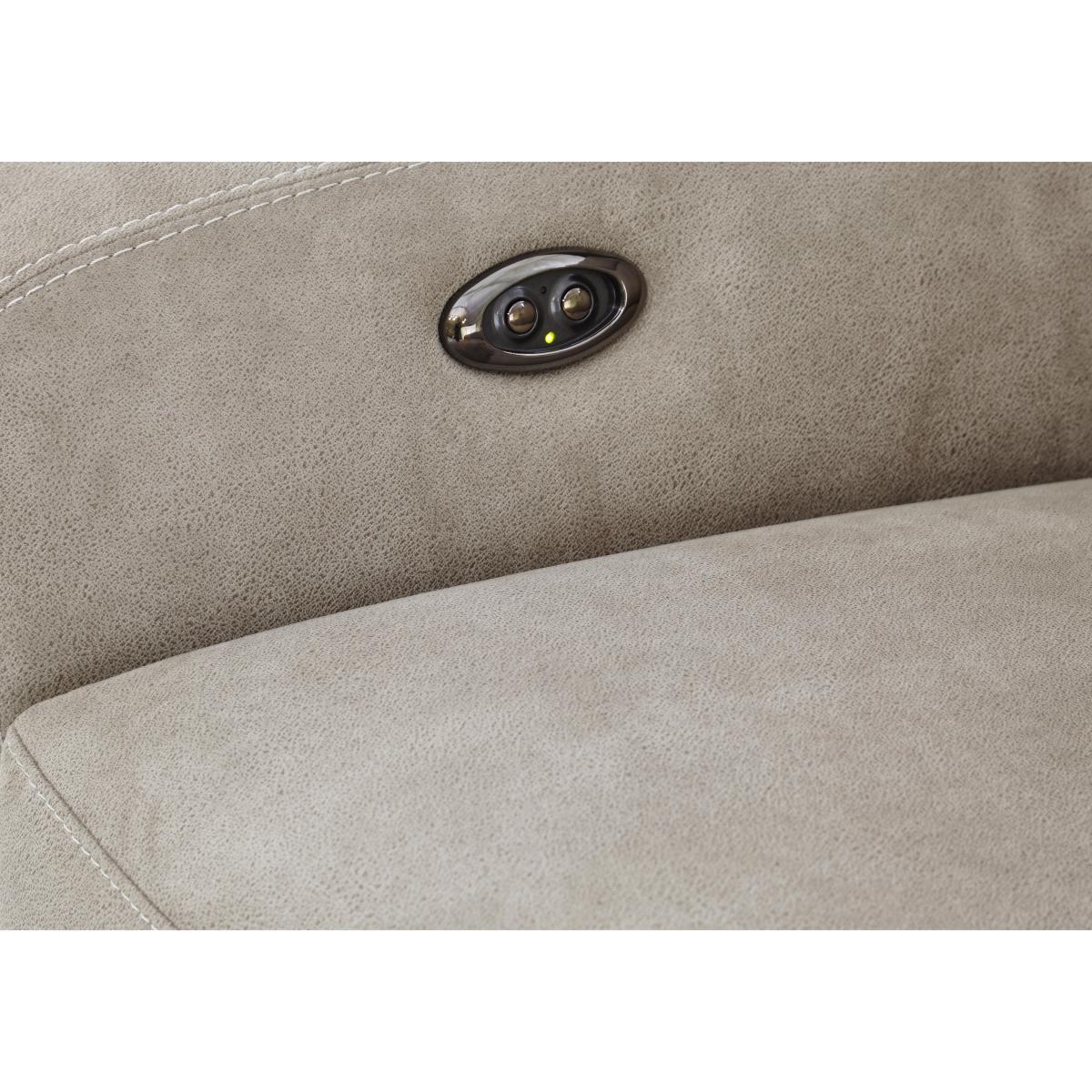 Cressida 2 Seater Fabric Recliner Sofa - Blue – image 4