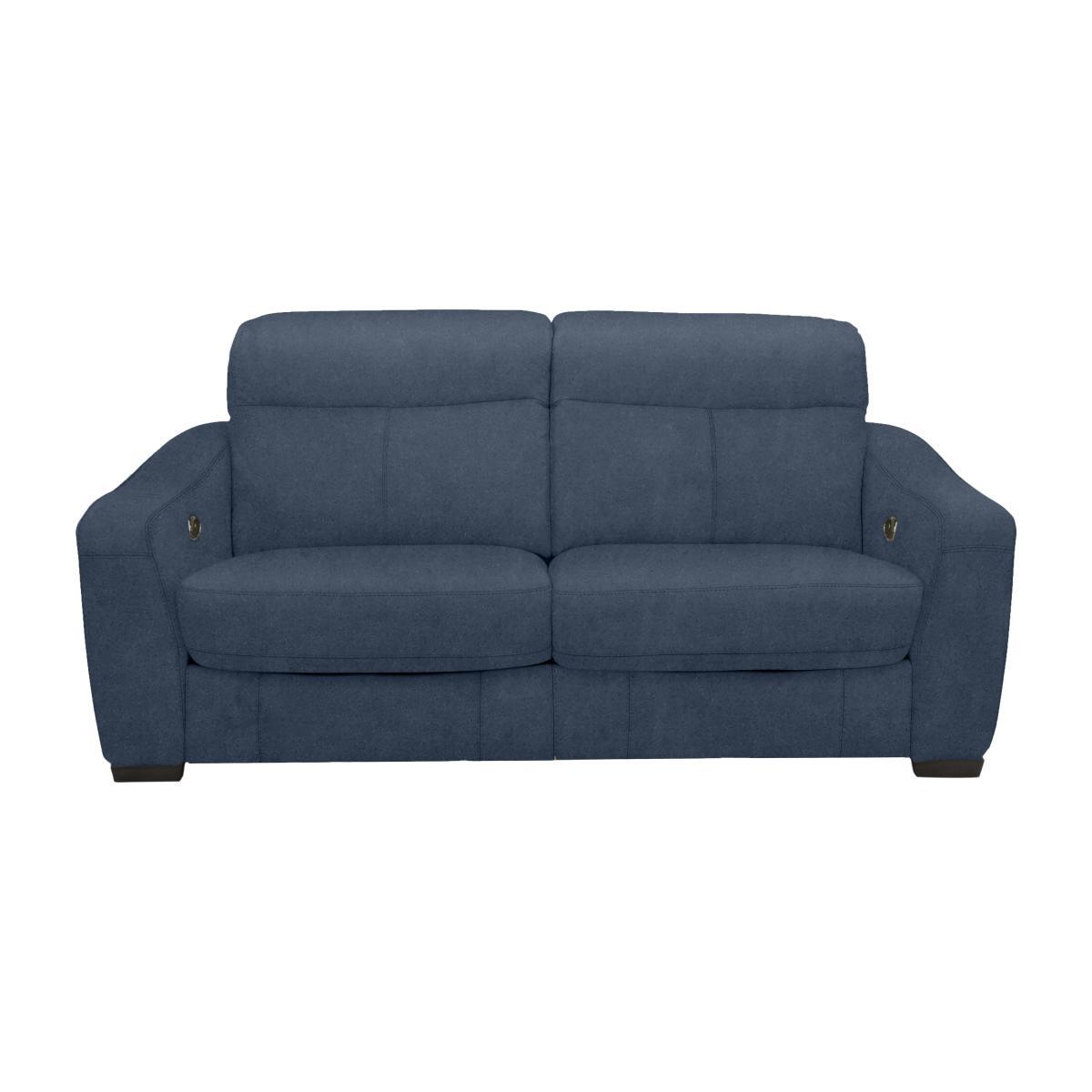 Cressida 2 Seater Fabric Recliner Sofa - Blue – image 1