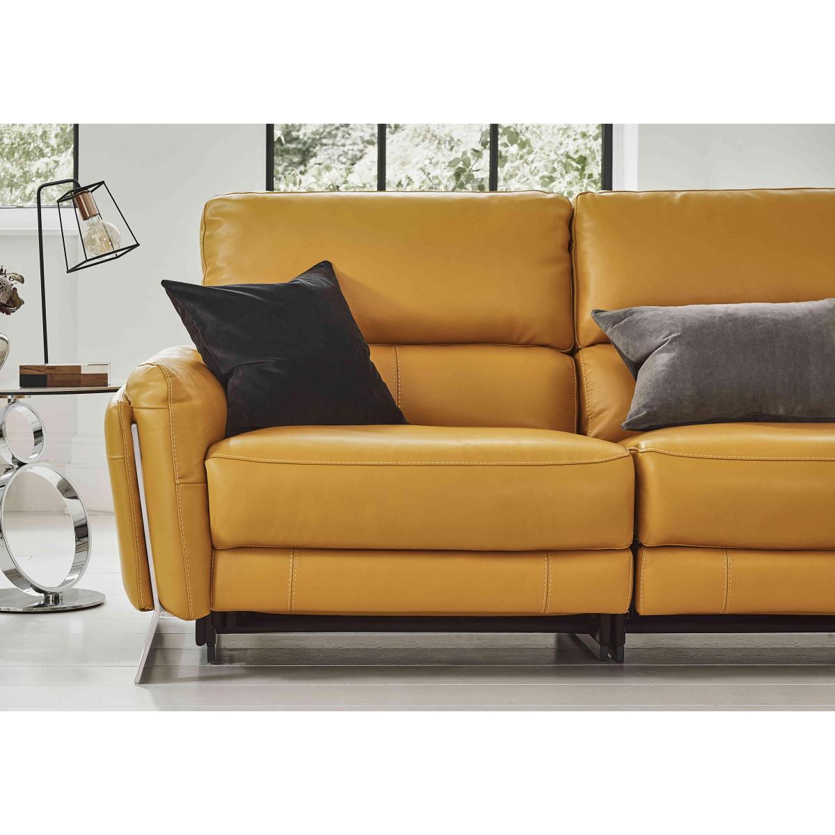 Amarilla 2 Seater NC Leather Power Recliner Sofa - Pearl Blue – image 3