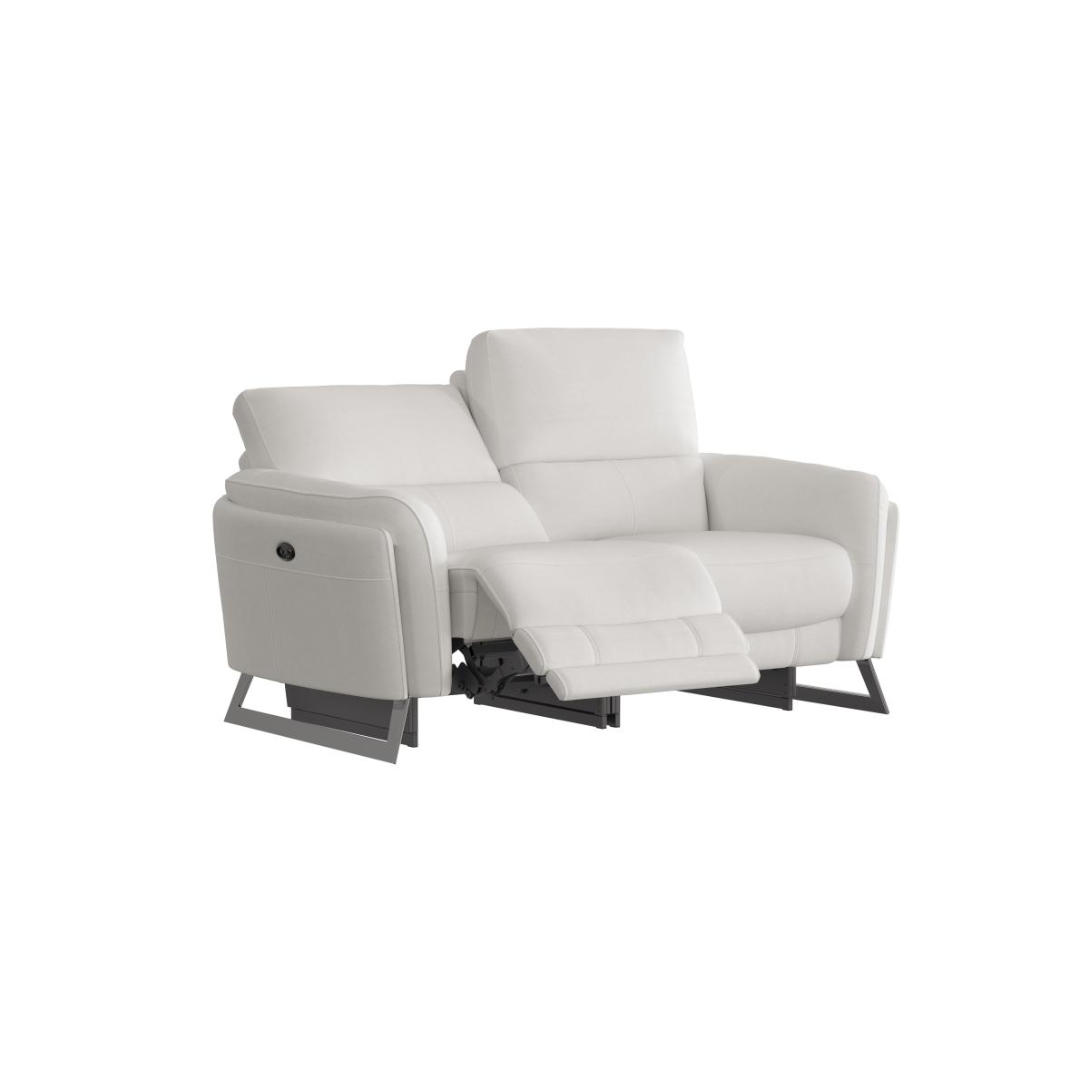 Amarilla 2 Seater NC Leather Power Recliner Sofa - Pearl Blue – image 7