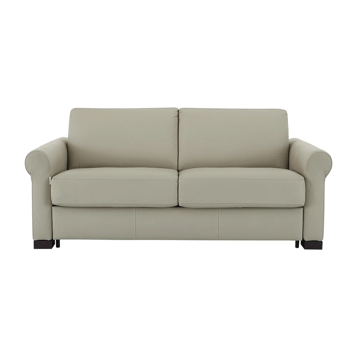 Nicoletti - Alcova 2.5 Seater Leather Sofa Bed with Scroll Arms
